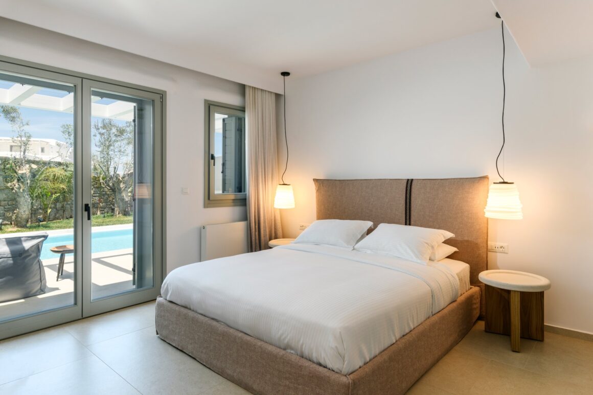 bedrooms inside villa luxury dream in mykonos