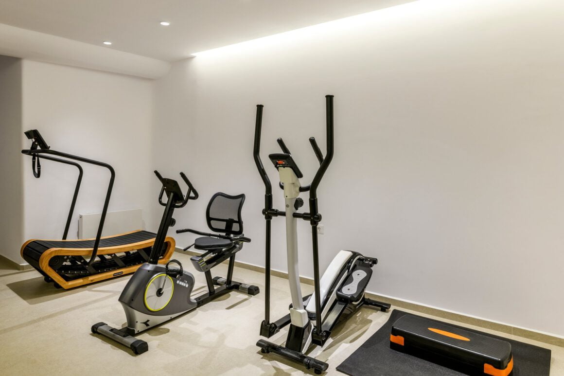 interior design luxury dream villas mykonos gym