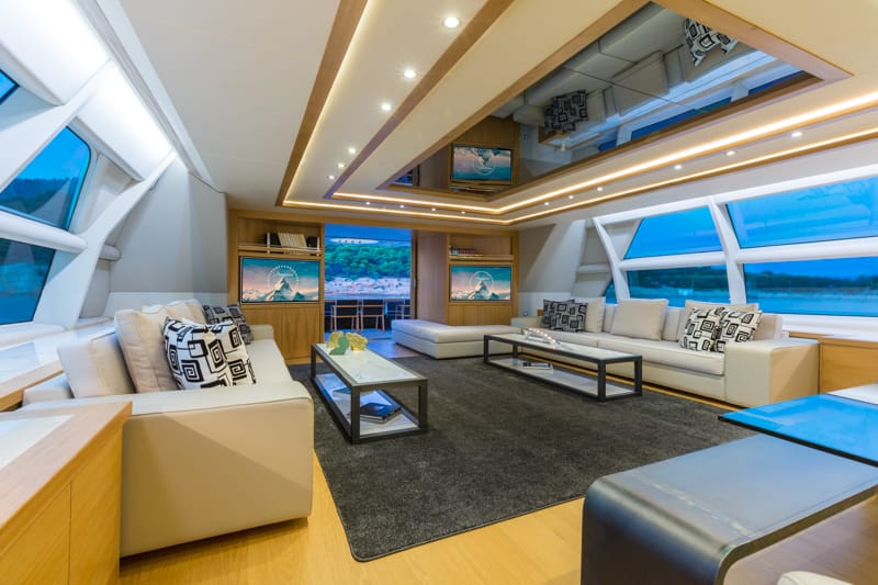 interior - yacht aquarella - billionaire club mykonos yachts mykonos - 5