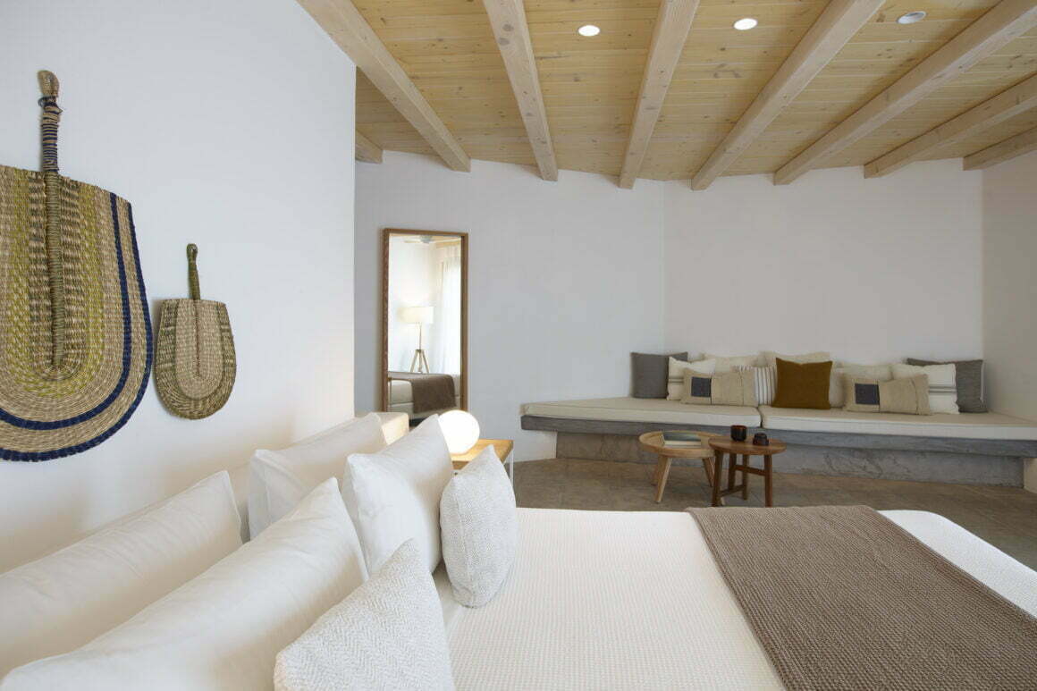 bedroom booking luxury villas - blue villas mykonos - best villa mykonos
