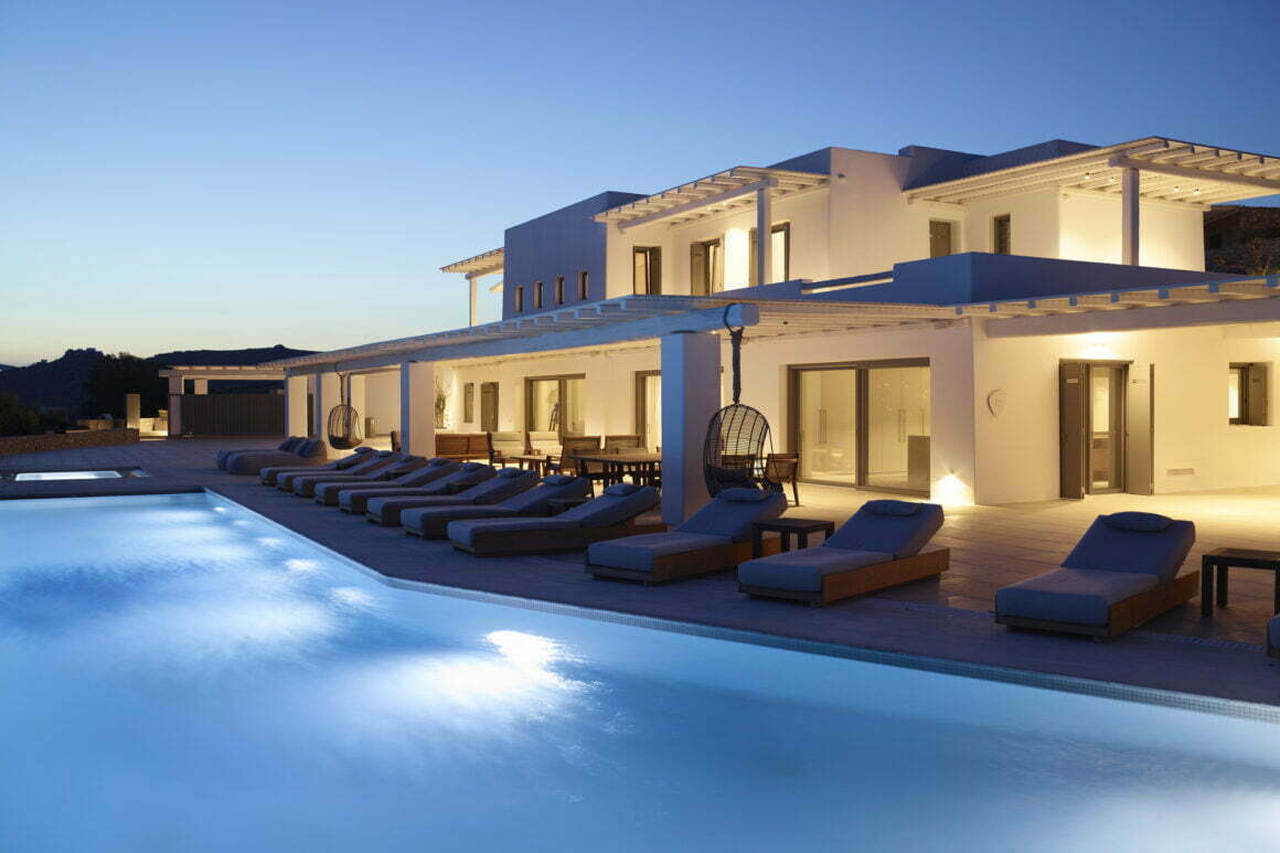 villa mykonos blue emerald pool - billionaire club mykonos