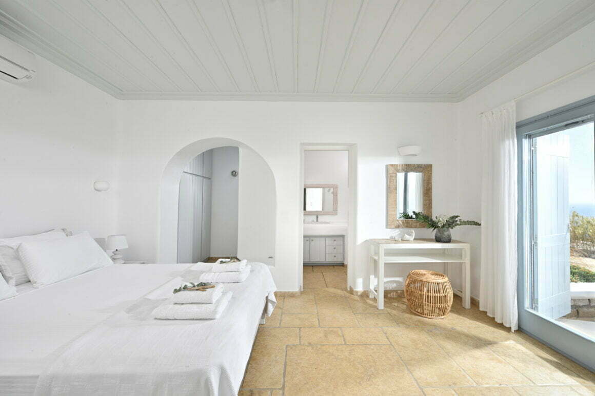 gran kanalia villa - mykonos villas to rent - bedroom
