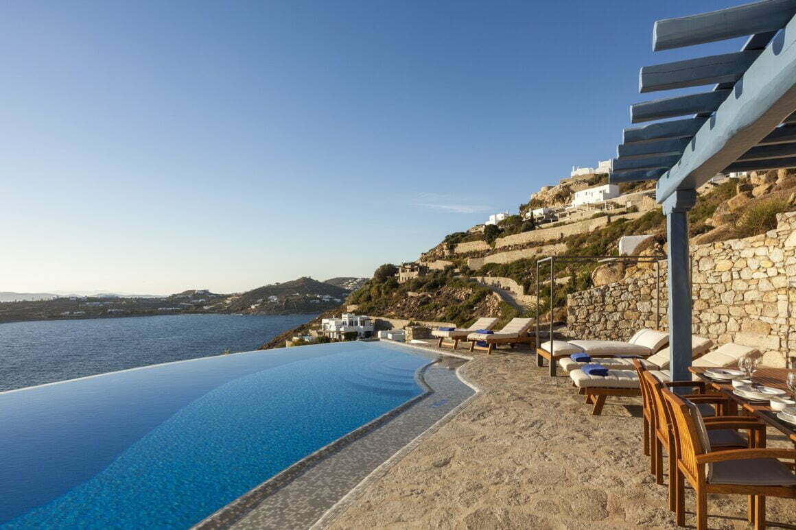 Glorious villas Mykonos - villa Melina Mykonos luxury interior design billionaire club mykonos villas book pool